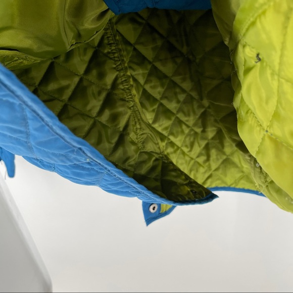 J.Jill Quilted Blue Button Down Jacket Size Large - Picture 8 of 11